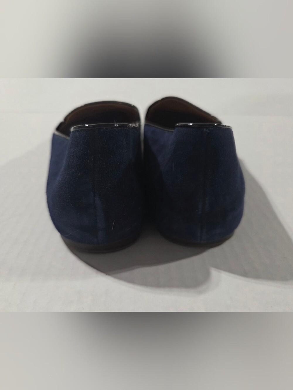 Women’s Navy Suede Slip-On Loafers - Picture 4 of 7